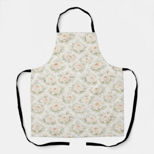 Bridal Floral Pattern Apron