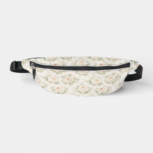 Bridal Floral Pattern Bum Bags (Front)