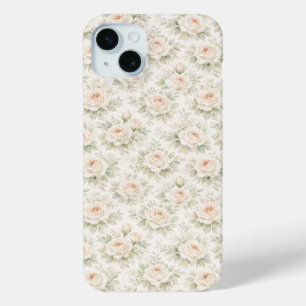Bridal Floral Pattern iPhone 15 Mini Case