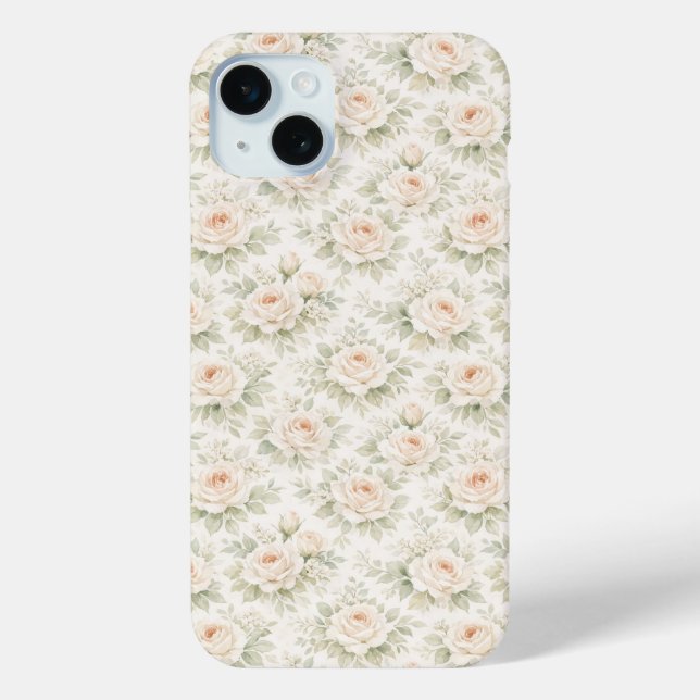 Bridal Floral Pattern Case-Mate iPhone Case (Back)