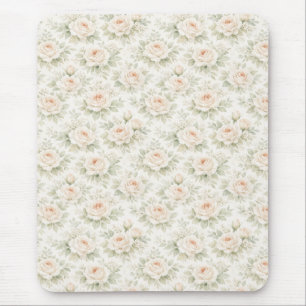 Bridal Floral Pattern Mouse Mat
