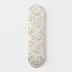 Bridal Floral Pattern Skateboard
