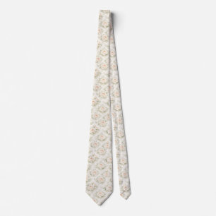 Bridal Floral Pattern Tie