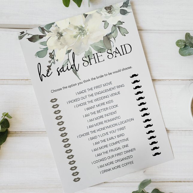 Bridal Game He Said She Said Ivory White (Creator Uploaded)