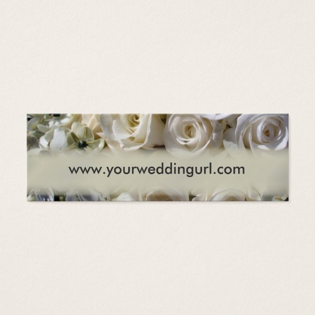 Bridal gift cards - add your wedding website (Front)