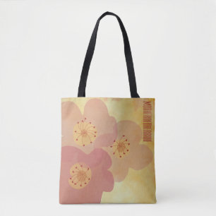 Bridal Gift Floral Tote Asian Influenced