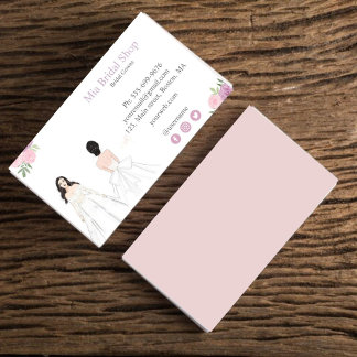 Bridal gown, Bridal stylist,  Business Card