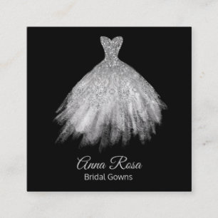 *~* Bridal Gown Wedding Event Wedding Dresses Square Business Card