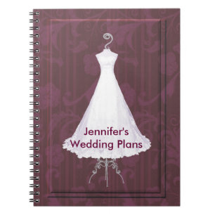 Bridal Gown Wedding Planner Notebook