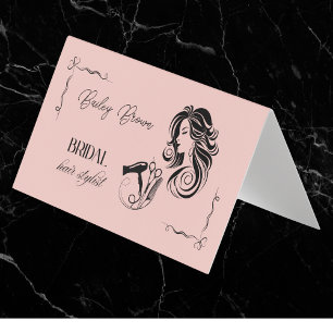 Bridal Hair Stylist Business Card