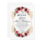 Bridal invitation marsala peony rose pampas grass