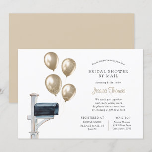 Bridal Long Distance Shower by Mail Invitation