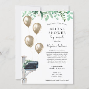 Bridal Long Distance Shower by Mail Invitation