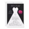 Bridal Luncheon Invitation -- Bridal Gown on Black