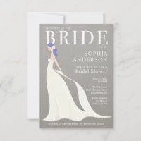 Bridal Magazine Elegant Bridal Shower Invitation