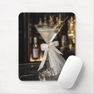 Bridal Martini Cocktail on a Bar Mouse Mat