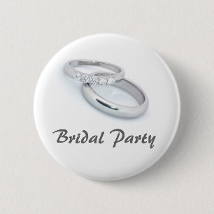 Bridal Party 6 Cm Round Badge