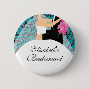 Bridal Party Bridesmaid Button / Pin