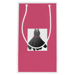 Bridal Party Bridesmaid Dress Pink Gift Bag