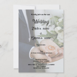 Bridal party celebration invitation
