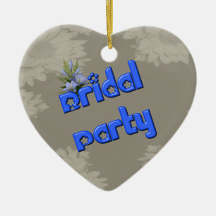 Bridal Party Customisable Wedding Ornament