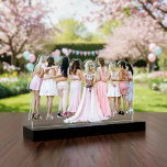 Bridal Party Cutout Sculpture  Standing Photo Sculpture<br><div class="desc">📸💍 Cherish Your Memories: Bridal Party Photo Cutout Sculpture 💍 📸 Displayed in a charming 2x3 inch size, but also available in larger formats: 5x7 inches and 8x10 inches! To create your personalised Bridal Party Cutout Sculpture, use any of the free background removal tools available on the internet. Once you...</div>