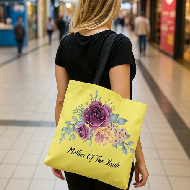 Bridal party floral tote bag (Creator Uploaded)