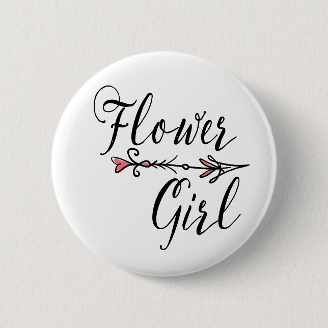 Bridal Party Flower Girl Bride Tribe Arrow 6 Cm Round Badge (Front)