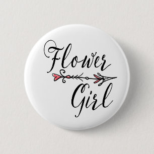 Bridal Party Flower Girl Bride Tribe Arrow 6 Cm Round Badge