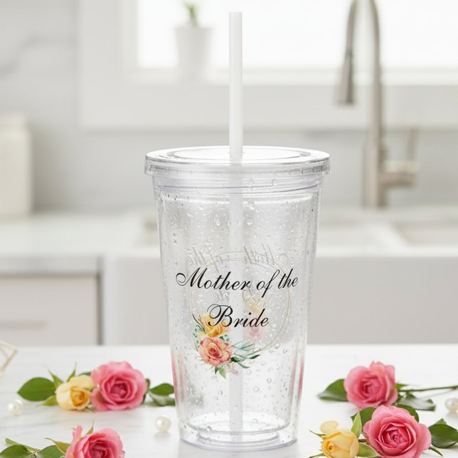 Bridal Party Gift Bachelorette Mother of the Bride Acrylic Tumbler (Creator Uploaded)