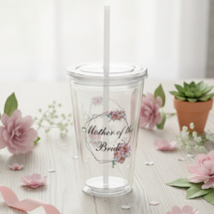 Bridal Party Gift Customise Mother of the Bride Acrylic Tumbler
