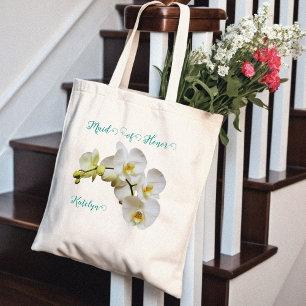 Bridal Party Orchids Wedding Gift Tote Bag