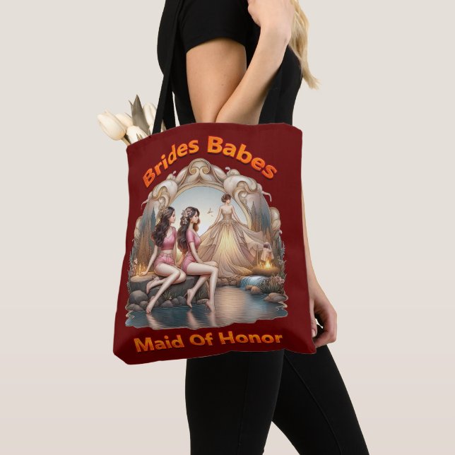 Bridal Party party with the girls in style Tote Bag (Close Up)