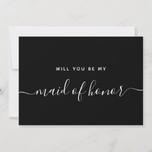 Bridal Party Proposal Will You Be My Maid Of Honou Invitation