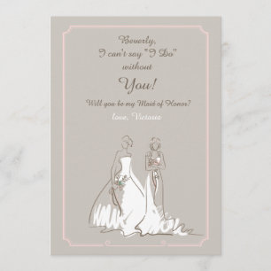 Bridal Party Request Card