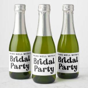 Bridal Party Sparkling Wine Label