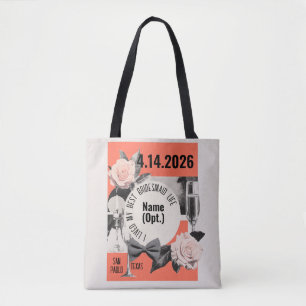 Bridal Party Thank You, Mid-century Modern Vintage Tote Bag