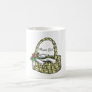 Bridal Party Wedding Flower Girl Basket Mug Gift