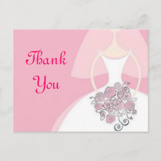 Bridal Postcard Thank You