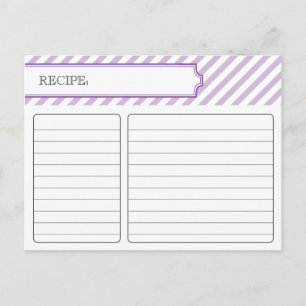 Bridal Recipe Card - Purple