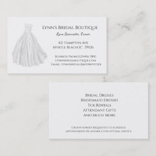 Bridal Shop Business Card