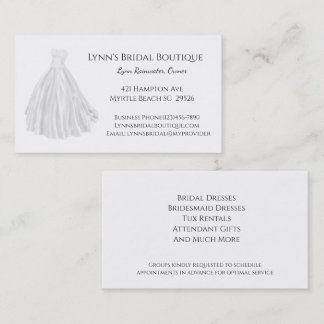 Bridal Shop Business Card