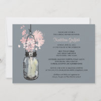Bridal Showe Wildflowers & Mason Jar