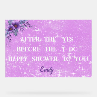 Bridal shower Acrylic Sign