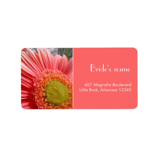 Bridal Shower Address Label (Front)