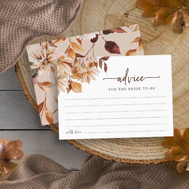 Bridal Shower Advice Card (Bridal Shower Advice Card
)