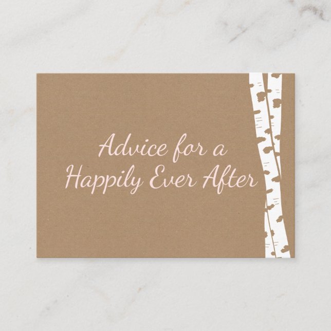 Bridal Shower Advice Cards (Front)