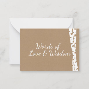 Bridal Shower Advice Cards