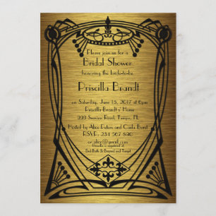 Bridal Shower art deco great-Gatsby Invitation