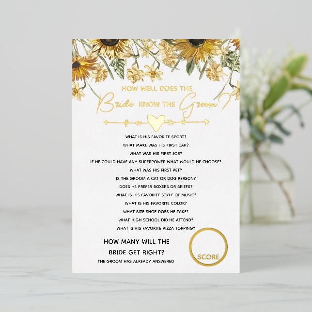 Bridal Shower Bachelorette Party Bride Know groom (Standing Front)